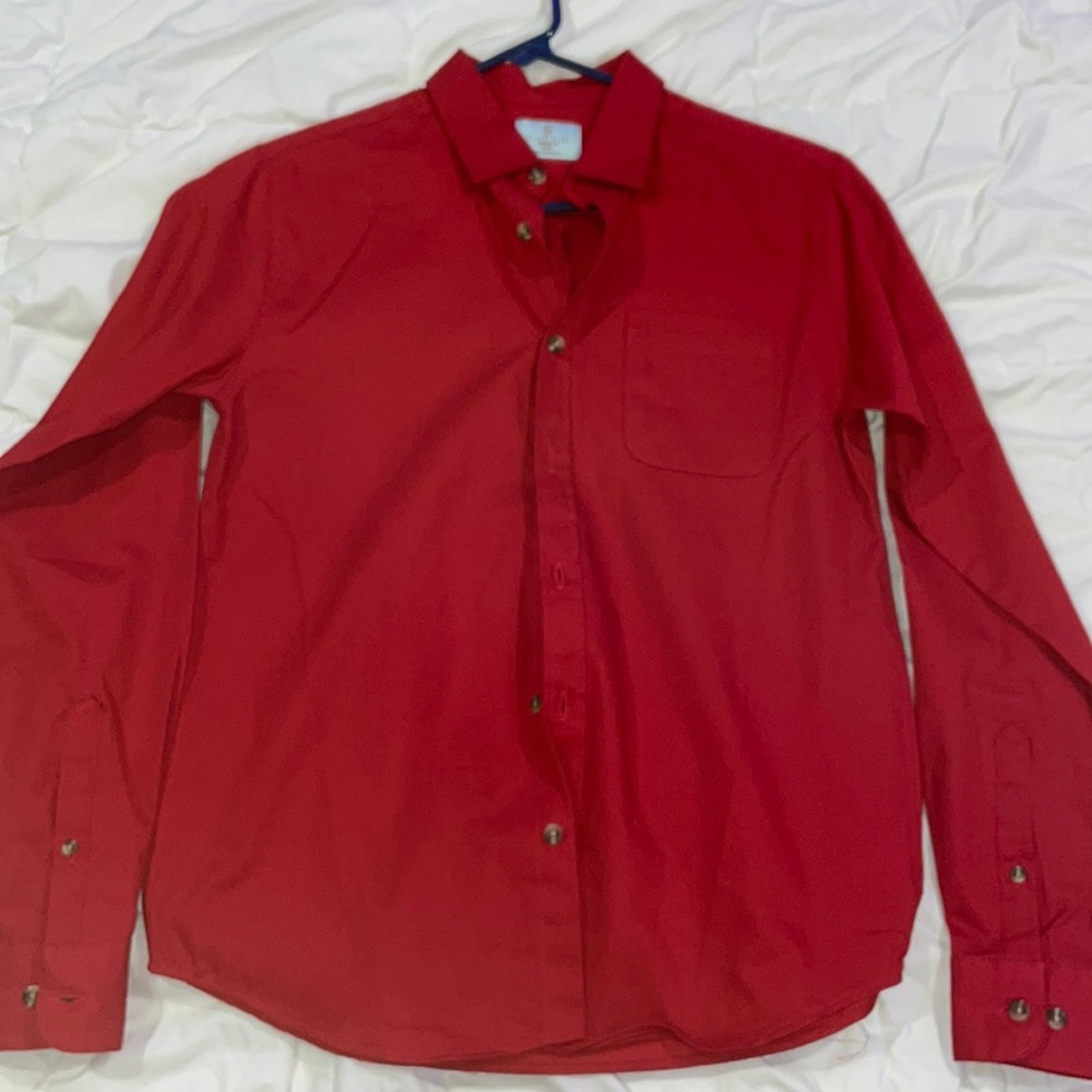 Class Club Red Youth Button up